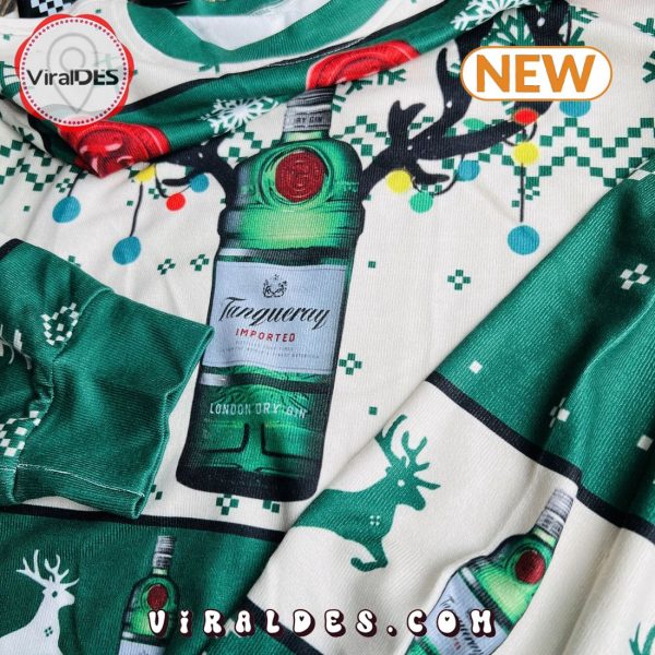 Tanqueray Reindeer Knitted Ugly Christmas Sweater