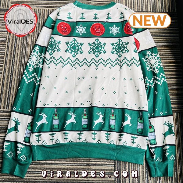 Tanqueray Reindeer Knitted Ugly Christmas Sweater