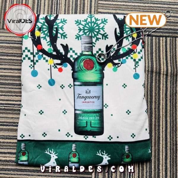 Tanqueray Reindeer Knitted Ugly Christmas Sweater