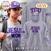 TCU Football Jesus Won Purple Sweatshirt