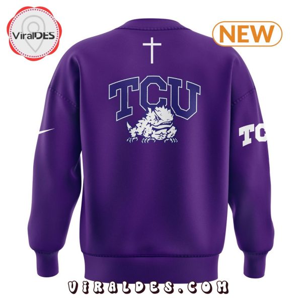 TCU Football Jesus Won Purple Sweatshirt