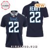 Tennessee Titans 22 Derrick Henry Black Golden Polo