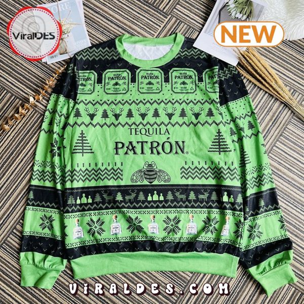 Tequila Patron Alcohol Ugly Christmas Sweater