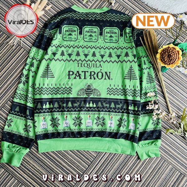 Tequila Patron Alcohol Ugly Christmas Sweater