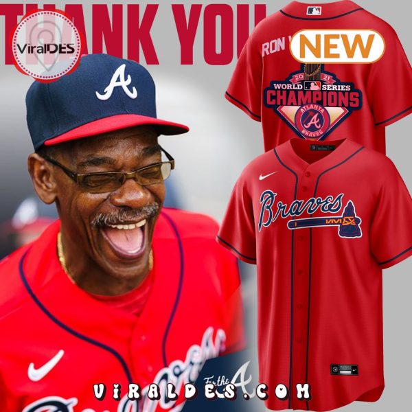 Thank You Ron Washington Atlanta Braves Baseball Jersey