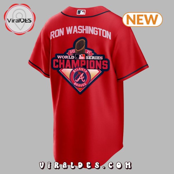 Thank You Ron Washington Atlanta Braves Baseball Jersey