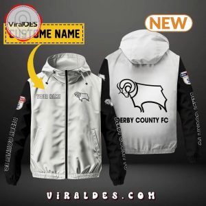 Derby County FC Custom Name Windbreaker Jacket