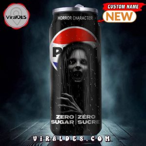 Pepsi Zero Drink Horror Character Halloween Tumbler Can