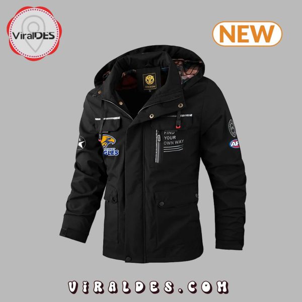 West Coast Eagles Black Windbreaker Jacket