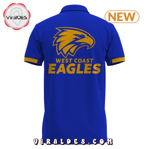 West Coast Eagles Navy Polo Shirt