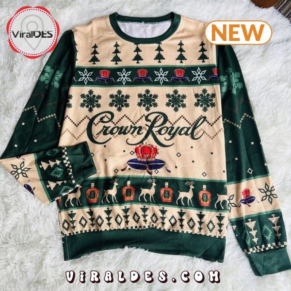 Whiskey Crown Royal Apple Christmas Ugly Sweaters