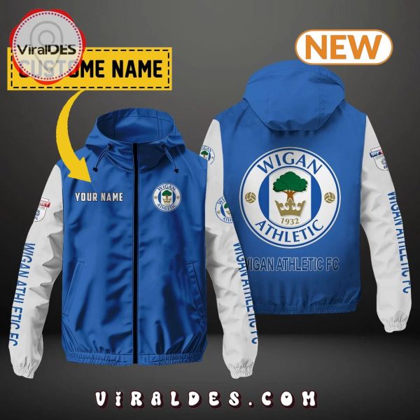 Wigan Athletic FC Custom Name Windbreaker Jacket