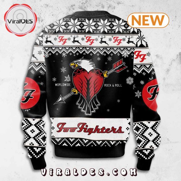 Worldwide Rock & Roll Foo Fighters Christmas Sweater