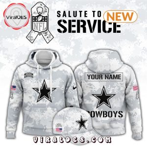 Dallas Cowboys Arctic Camo Salute To Service Hoodie, Jogger, Cap