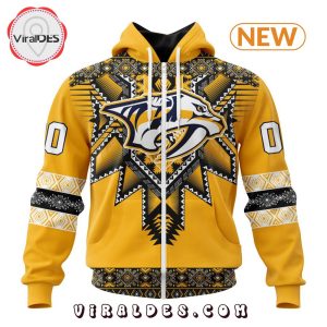 NHL Nashville Predators Special Native Heritage Design Hoodie