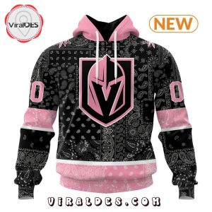 NHL Vegas Golden Knights Special Pink Paisley Design Hoodie