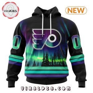 NHL Philadelphia Flyers Special Northern Lights Hoodie