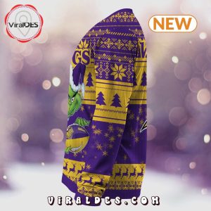 Minnesota Vikings Christmas Grinch Knitted Sweater