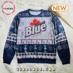 New Labatt Blue Ugly Christmas Sweater