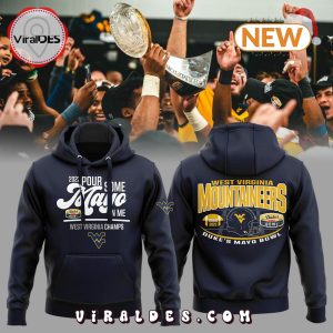 West Virginia Pour Some Mayo Navy Hoodie, Jogger, Cap