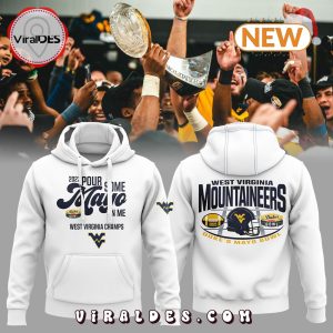 West Virginia Pour Some Mayo White Hoodie, Jogger, Cap