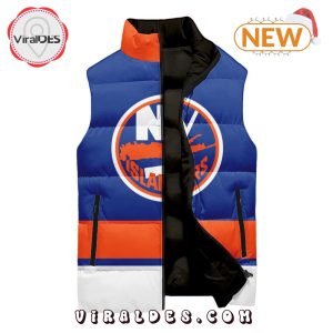 NHL New York Islanders Custom Home Sleeveless Puffer Jacket