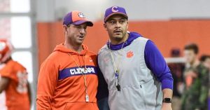 Dabo Swinney and Tony Elliott’s Special Moment Before Virginia vs. Clemson