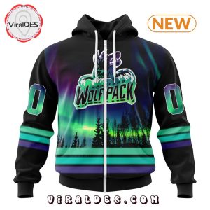 AHL Hartford Wolf Pack Special Northern Lights Hoodie