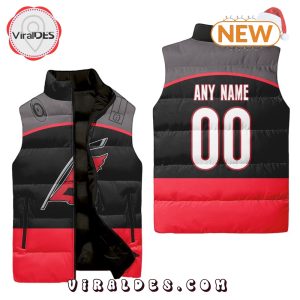 NHL Carolina Hurricanes Custom Home Sleeveless Puffer Jacket