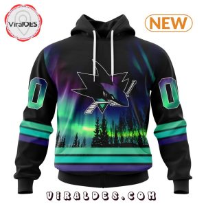 NHL San Jose Sharks Special Northern Lights Hoodie