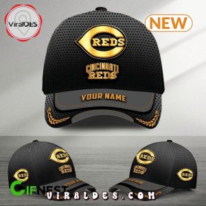 Custom Cincinnati Reds Gold Design Cap