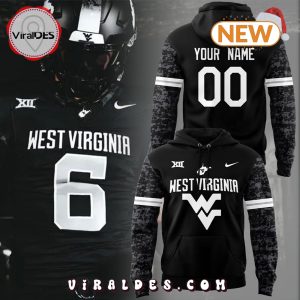 Personalized West Virginia Football Black Version Hoodie