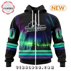 AHL Cleveland Monsters Special Northern Lights Hoodie