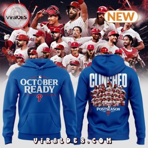 Ready October Clinched Post Season 2024 Blue Hoodie