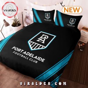 Port Adelaide FC Black Luxury Bedding Set