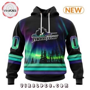 AHL Cleveland Monsters Special Northern Lights Hoodie