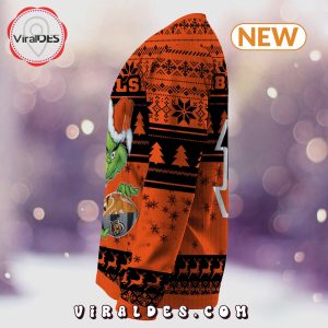 Cincinnati Bengals Christmas Grinch Knitted Sweater