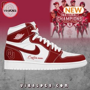 Custom Oklahoma Sooners 2024 NCAA Air Jordan 1 Hightop