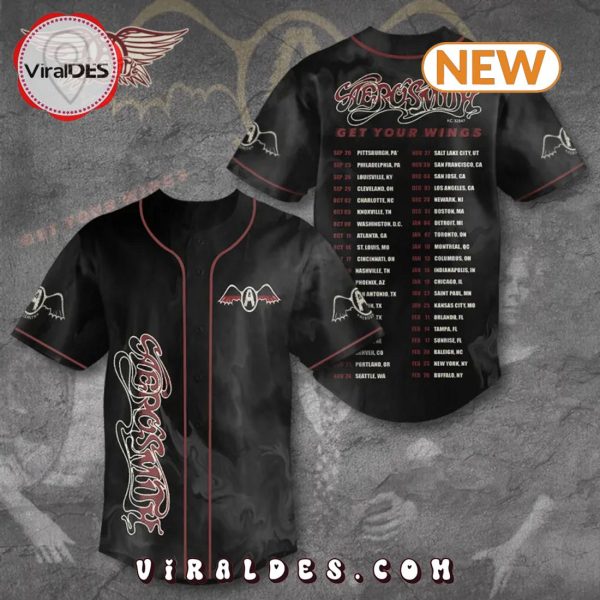 Aerosmith Get Your Wings Baseball Jersey