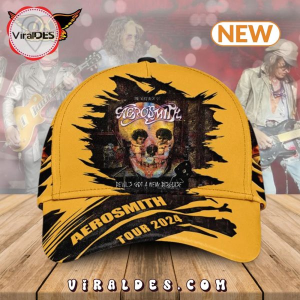 Aerosmith Tour 2024 Yellow Classic Cap