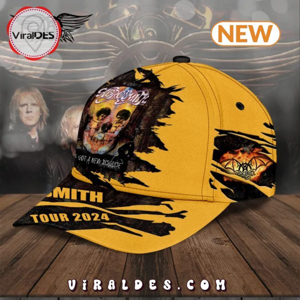 Aerosmith Tour 2024 Yellow Classic Cap