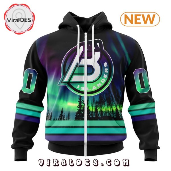 AHL Bridgeport Islanders Special Northern Lights Hoodie