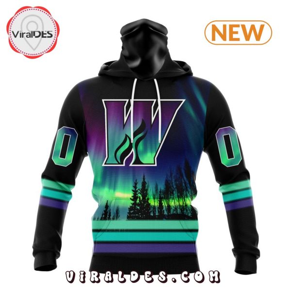 AHL Calgary Wranglers Special Northern Lights Hoodie