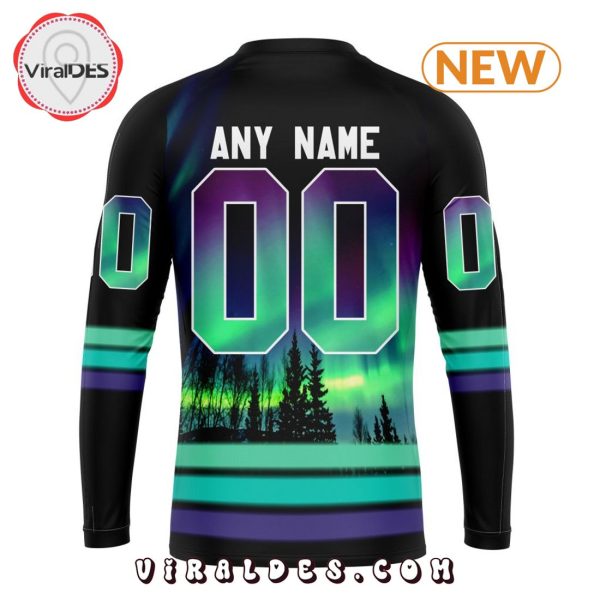 AHL Calgary Wranglers Special Northern Lights Hoodie