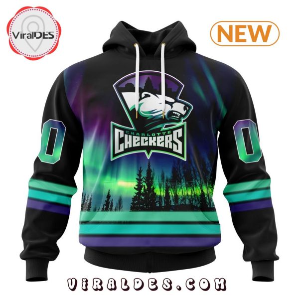 AHL Charlotte Checkers Special Northern Lights Hoodie