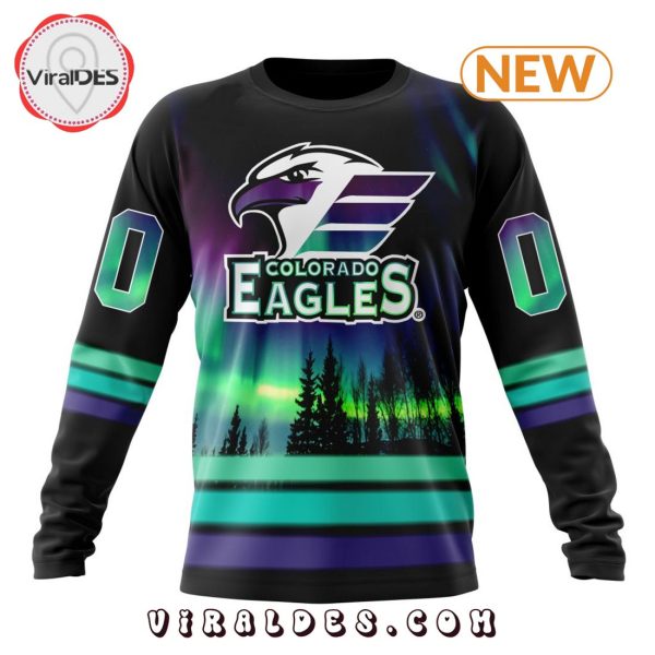 AHL Colorado Eagles Special Northern Lights Hoodie