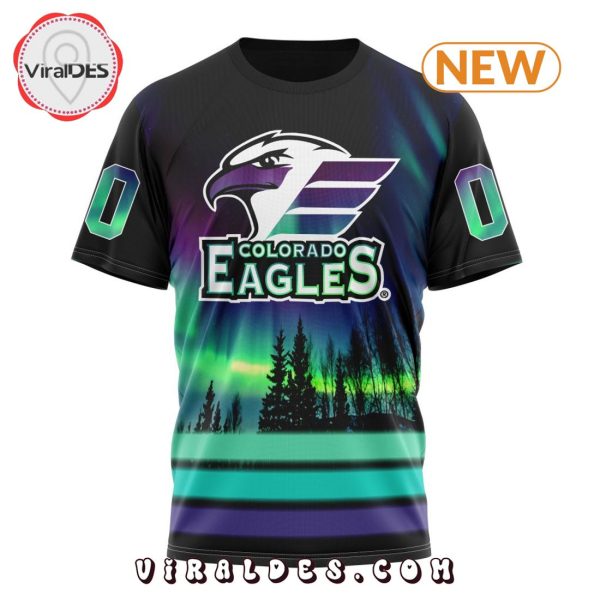 AHL Colorado Eagles Special Northern Lights Hoodie