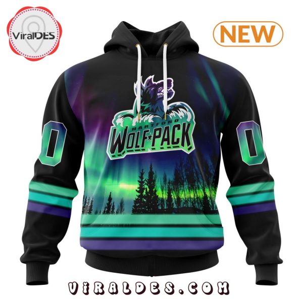 AHL Hartford Wolf Pack Special Northern Lights Hoodie