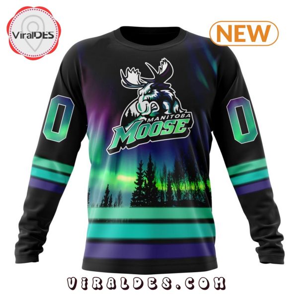 AHL Manitoba Moose Special Northern Lights Hoodie