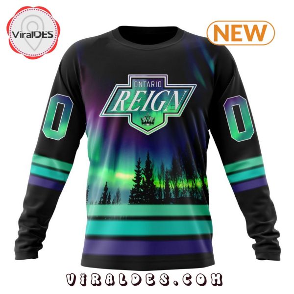 AHL Ontario Reign Special Northern Lights Hoodie